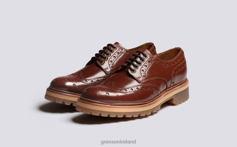 ARCHIE Men Grenson TLJJ8112 Tan Brogues Shoes
