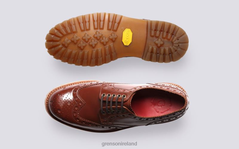 ARCHIE Men Grenson TLJJ8112 Tan Brogues Shoes