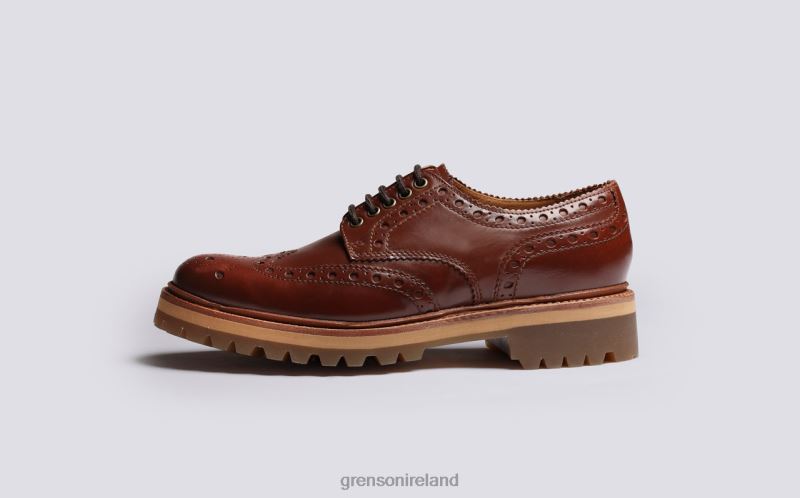 ARCHIE Men Grenson TLJJ8112 Tan Brogues Shoes