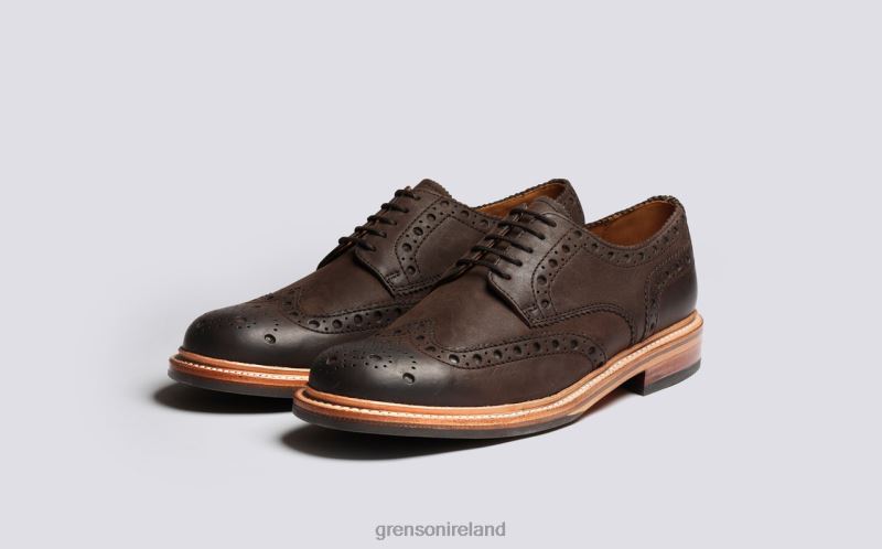 ARCHIE Men Grenson TLJJ8113 Brown Brogues Shoes