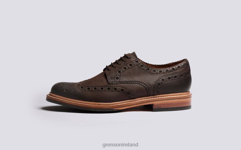 ARCHIE Men Grenson TLJJ8113 Brown Brogues Shoes