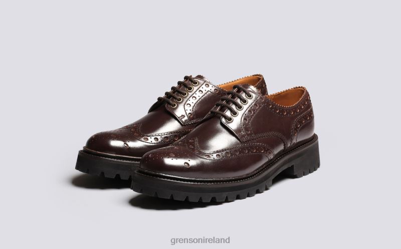 ARCHIE Men Grenson TLJJ8114 Brown Brogues Shoes