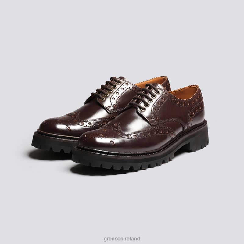 ARCHIE Men Grenson TLJJ8114 Brown Brogues Shoes