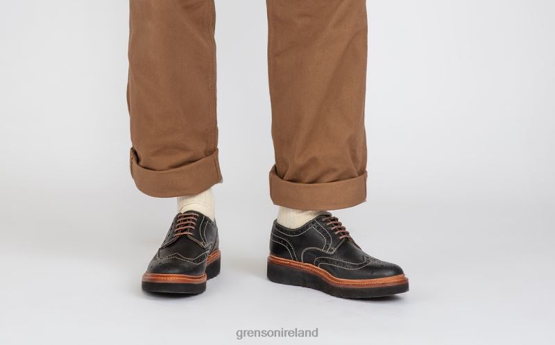 ARCHIE Men Grenson TLJJ8115 Black Brogues Shoes