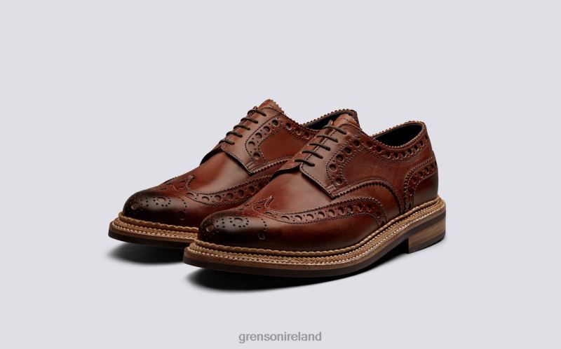ARCHIE Men Grenson TLJJ8119 Tan Brogues Shoes