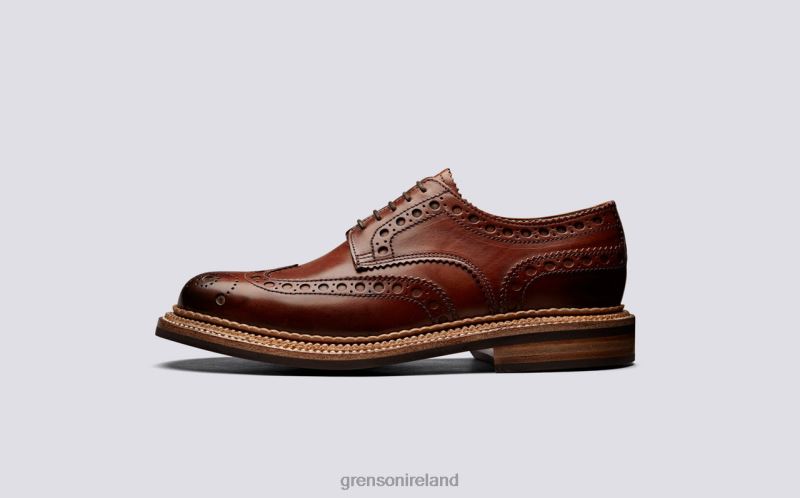 ARCHIE Men Grenson TLJJ8119 Tan Brogues Shoes