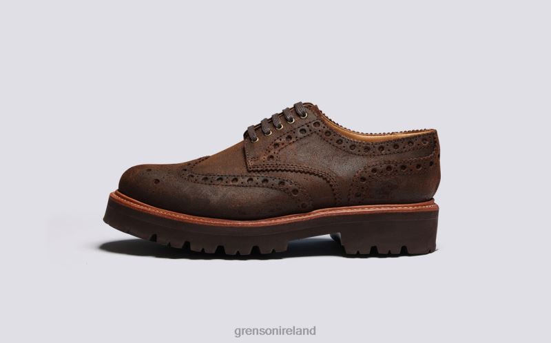 ARCHIE Men Grenson TLJJ8122 Brown Brogues Shoes