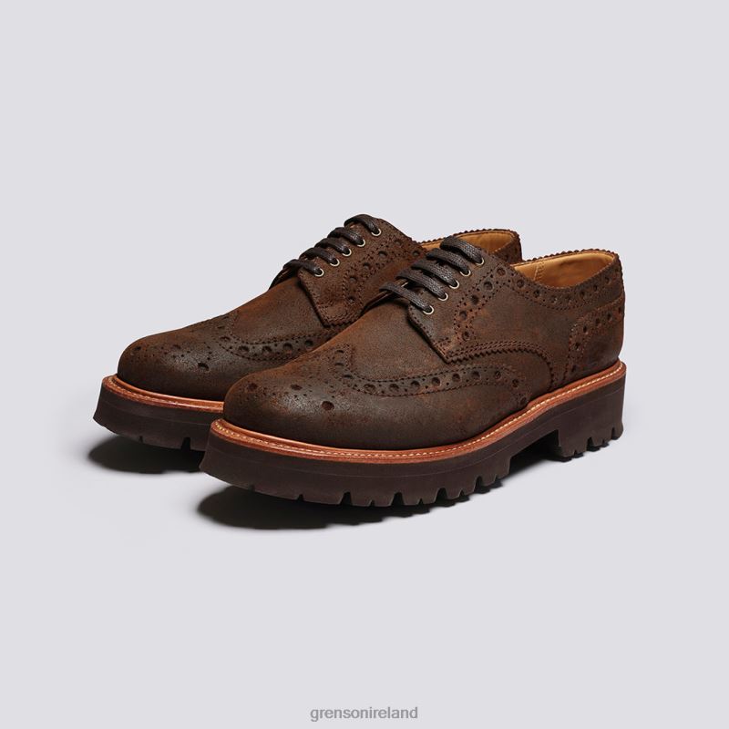 ARCHIE Men Grenson TLJJ8122 Brown Brogues Shoes