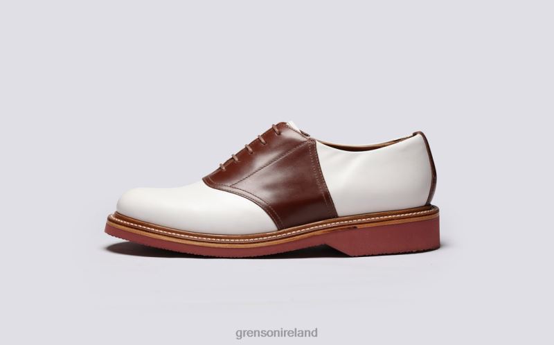 BELLAMY Men Grenson TLJJ8148 White/Tan Derby Shoes