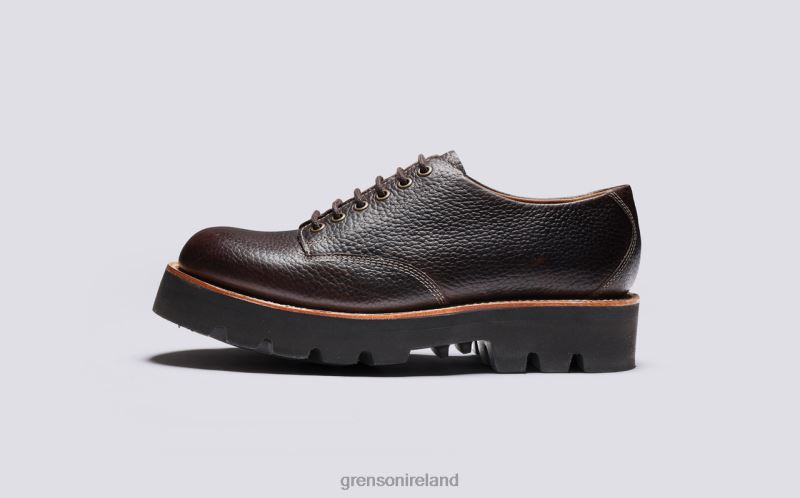 CALLAN Men Grenson TLJJ8150 Deep Brown Derby Shoes
