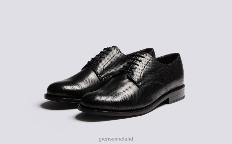 CURT Men Grenson TLJJ8146 Black Derby Shoes