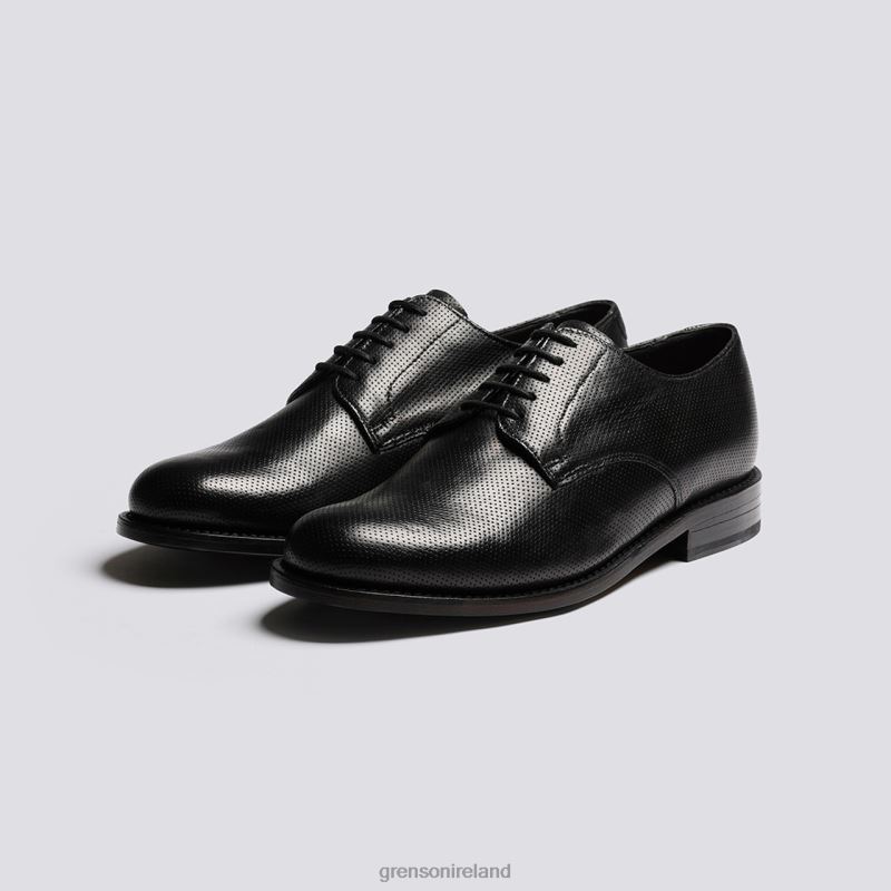 CURT Men Grenson TLJJ8146 Black Derby Shoes