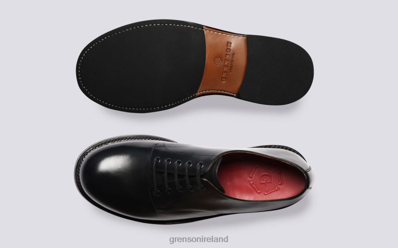 DARRYL Men Grenson TLJJ8158 Black Derby Shoes