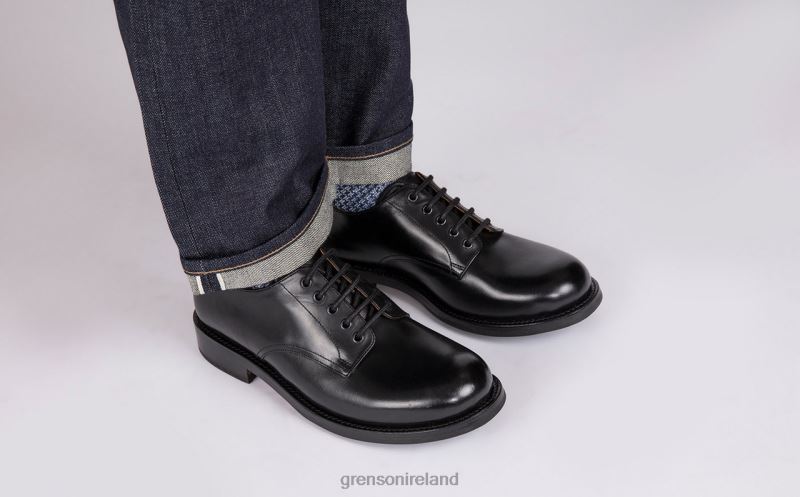 DARRYL Men Grenson TLJJ8158 Black Derby Shoes