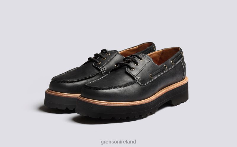DEMPSEY Men Grenson TLJJ8152 Black Derby Shoes