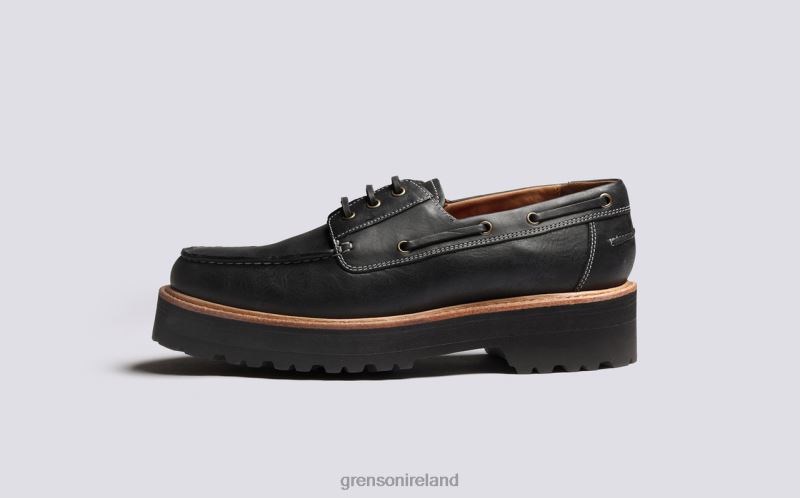 DEMPSEY Men Grenson TLJJ8152 Black Derby Shoes