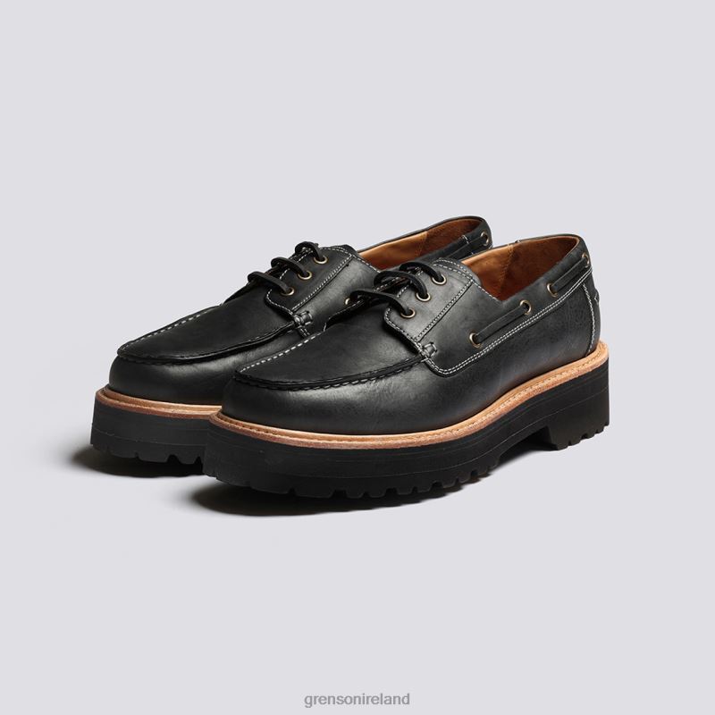 DEMPSEY Men Grenson TLJJ8152 Black Derby Shoes