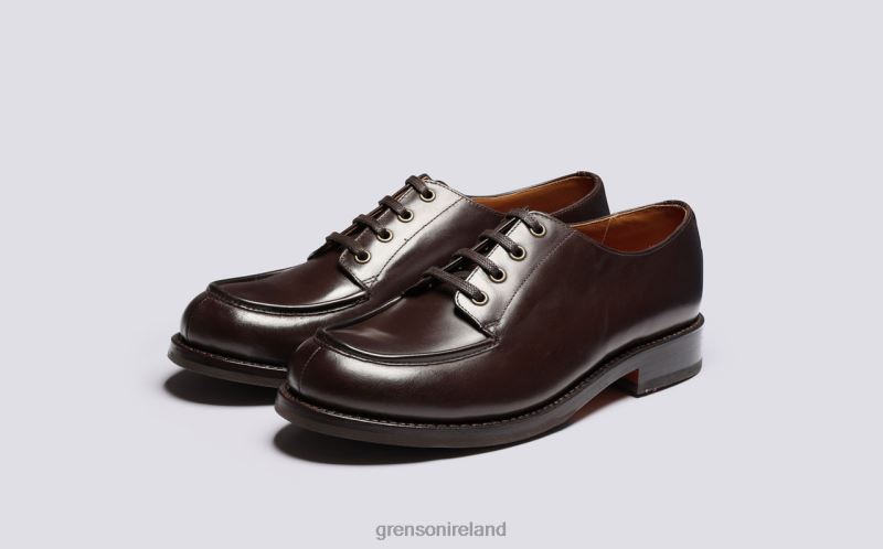 ERIC Men Grenson TLJJ8161 Brown Derby Shoes