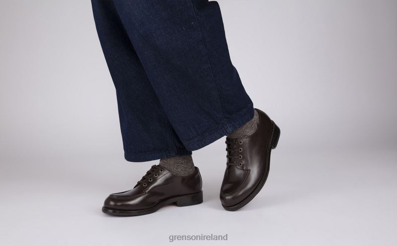 ERIC Men Grenson TLJJ8161 Brown Derby Shoes