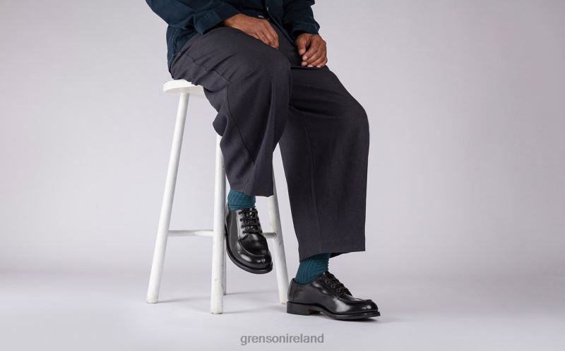 ERIC Men Grenson TLJJ8162 Black Derby Shoes