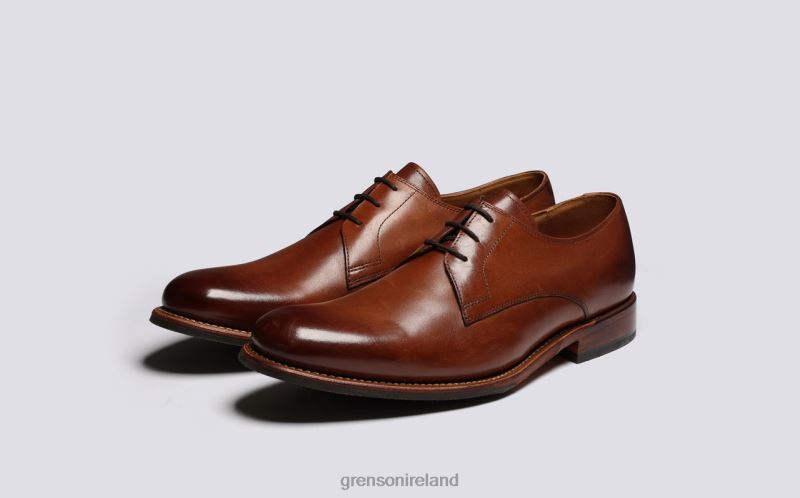 GARDNER Men Grenson TLJJ8159 Tan Derby Shoes