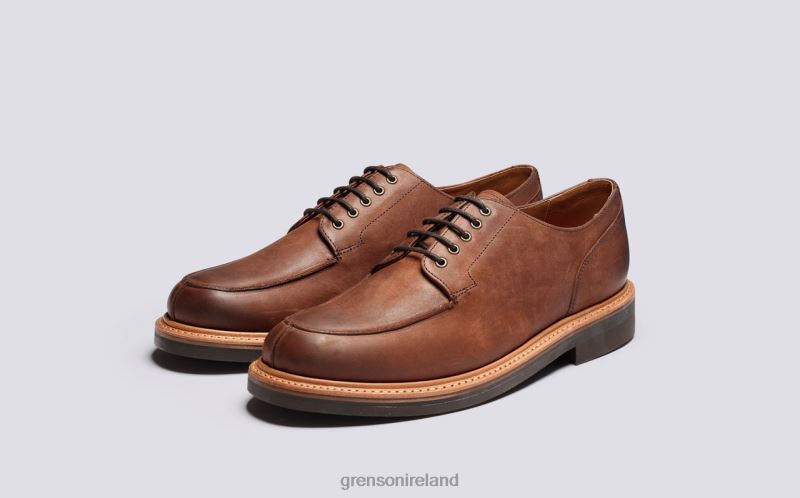 MAC Men Grenson TLJJ8164 Coffee Derby Shoes