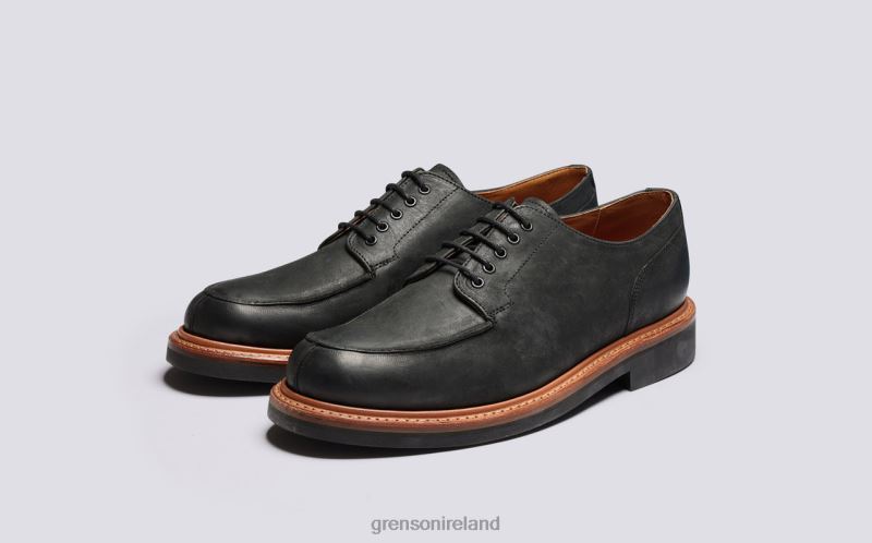 MAC Men Grenson TLJJ8165 Black Derby Shoes