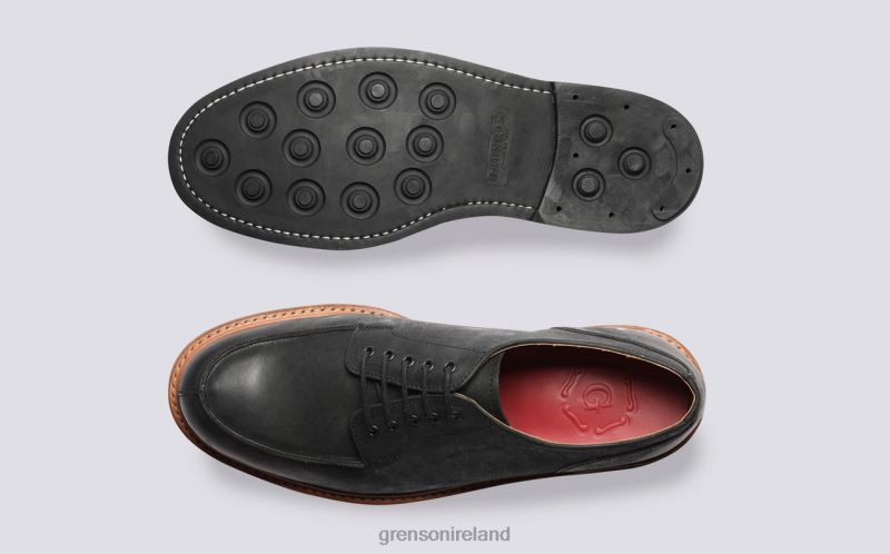 MAC Men Grenson TLJJ8165 Black Derby Shoes