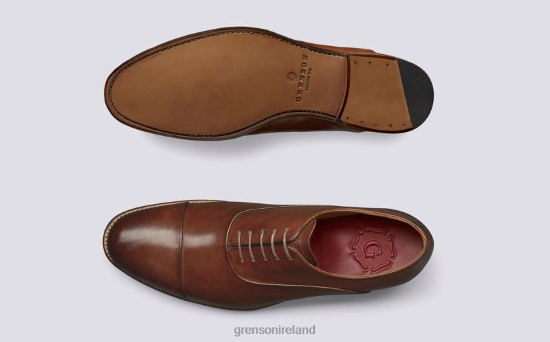 BERT Men Grenson TLJJ870 Tan Formal Shoes