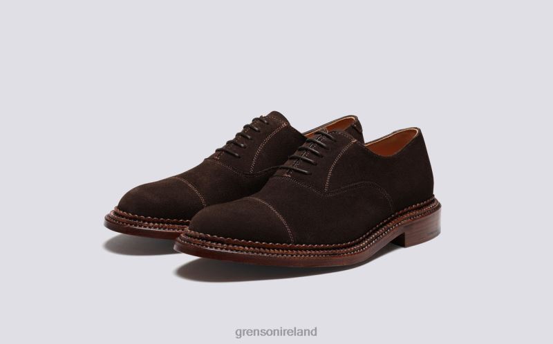 GRESHAM Men Grenson TLJJ884 Burnt Oak Formal Shoes