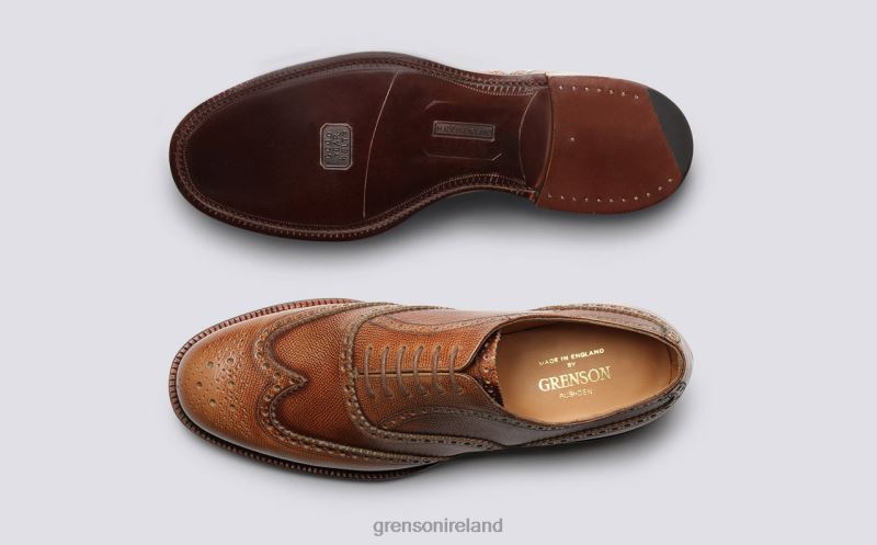 SHOE 4 Men Grenson TLJJ895 Tan Formal Shoes
