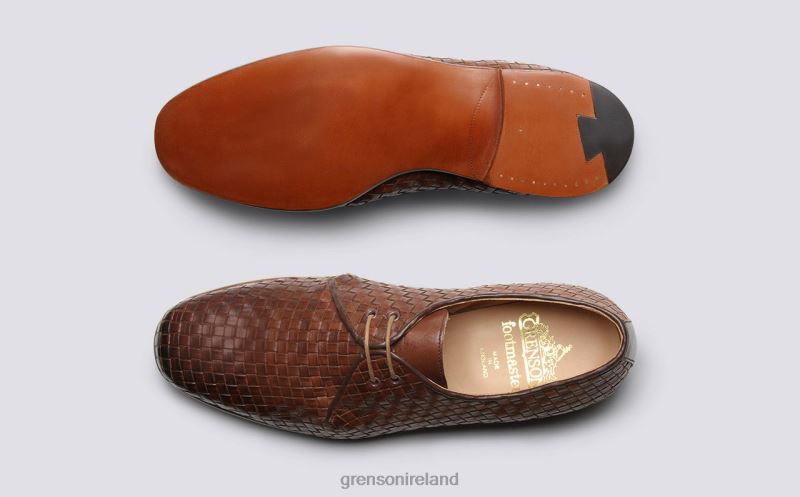 SHOE 7 Men Grenson TLJJ897 Brown Formal Shoes