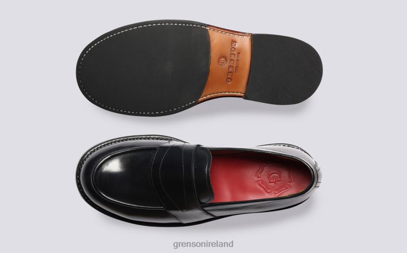 ERNIE Men Grenson TLJJ8144 Black Loafers