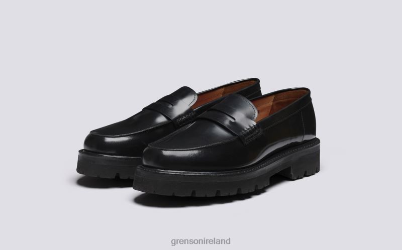 JEFFERSON Men Grenson TLJJ8129 Black Loafers
