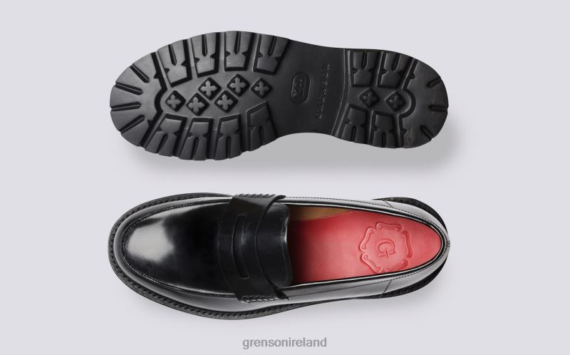 JEFFERSON Men Grenson TLJJ8129 Black Loafers