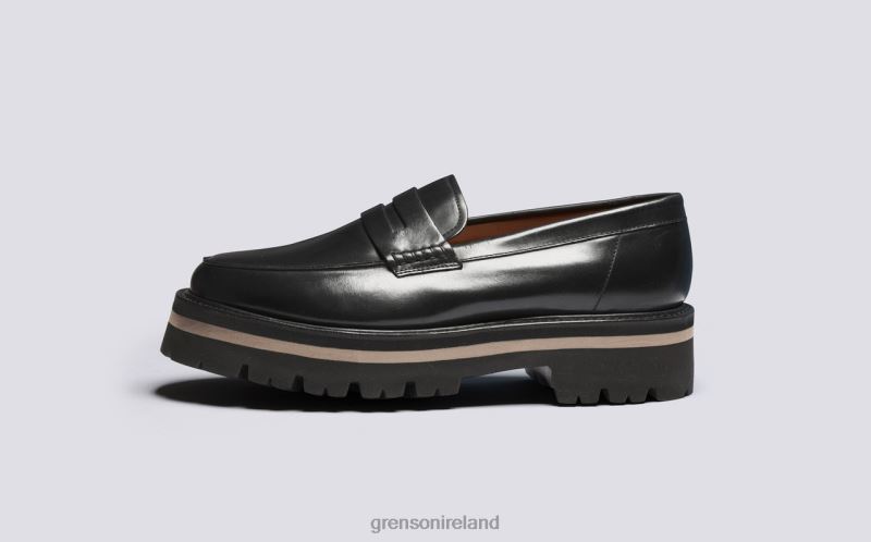 JEFFREY Men Grenson TLJJ8126 Black Loafers
