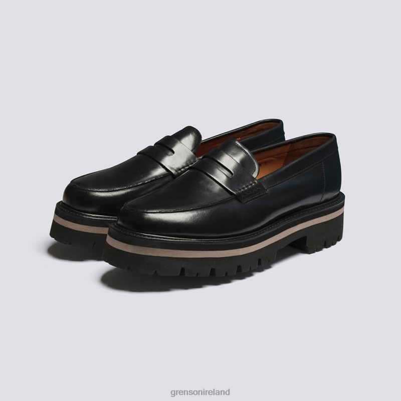 JEFFREY Men Grenson TLJJ8126 Black Loafers