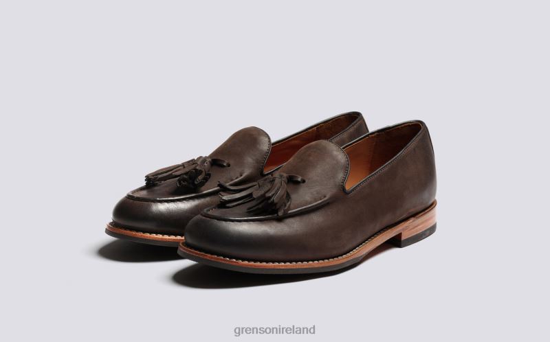 MERLIN Men Grenson TLJJ8134 Brown Burnish Loafers
