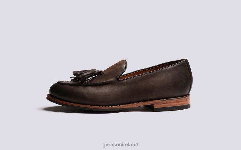 MERLIN Men Grenson TLJJ8134 Brown Burnish Loafers