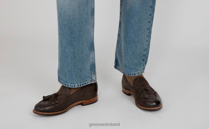 MERLIN Men Grenson TLJJ8134 Brown Burnish Loafers