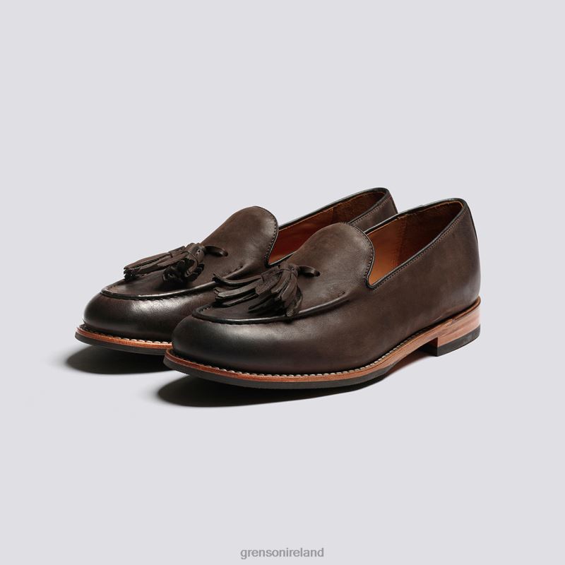 MERLIN Men Grenson TLJJ8134 Brown Burnish Loafers