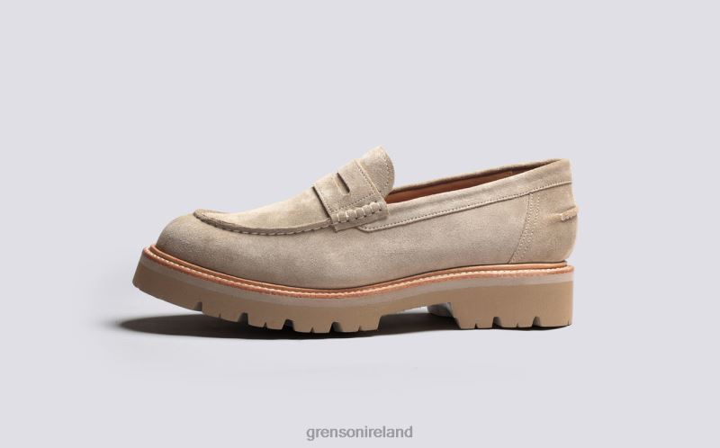 WALT Men Grenson TLJJ8137 Sand Loafers