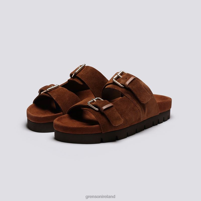 FLORIN Men Grenson TLJJ8215 Brown Sandals