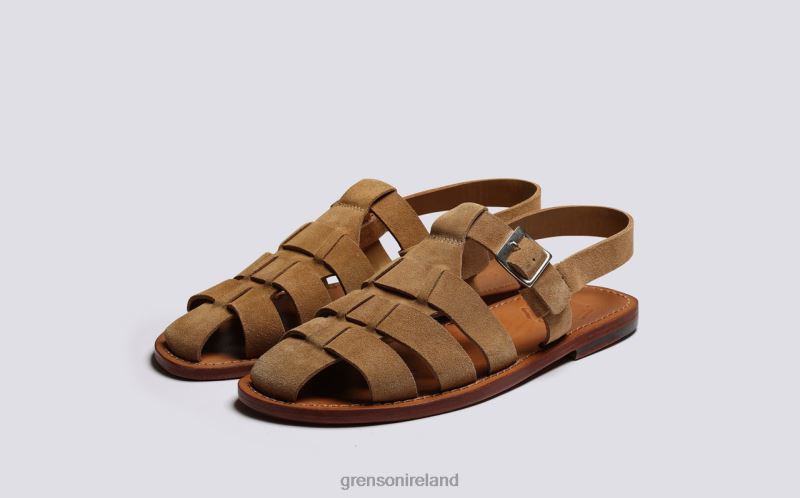 QUINCY Men Grenson TLJJ8219 Caramel Sandals