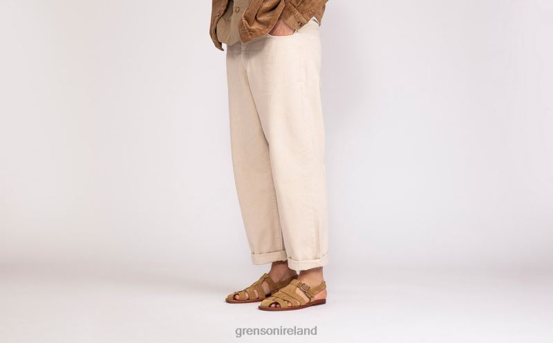 QUINCY Men Grenson TLJJ8219 Caramel Sandals