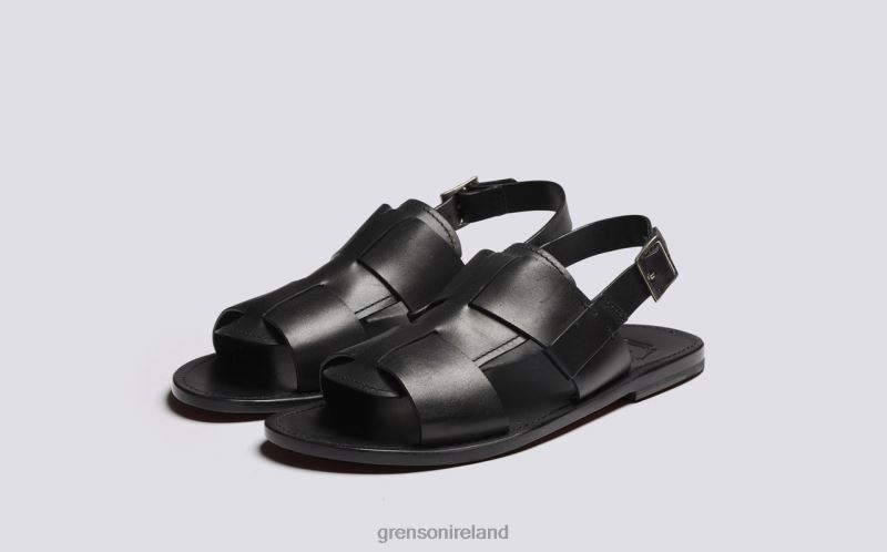 WILEY 3 Men Grenson TLJJ8228 Black Sandals