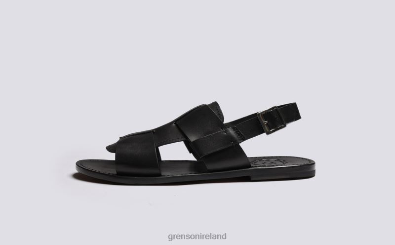 WILEY 3 Men Grenson TLJJ8228 Black Sandals