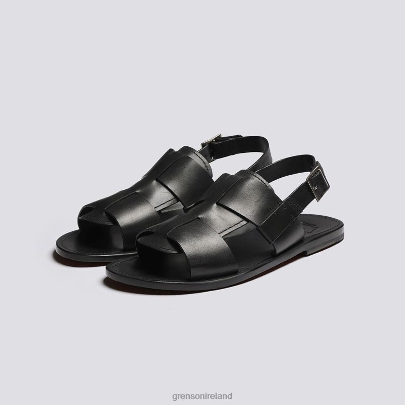 WILEY 3 Men Grenson TLJJ8228 Black Sandals