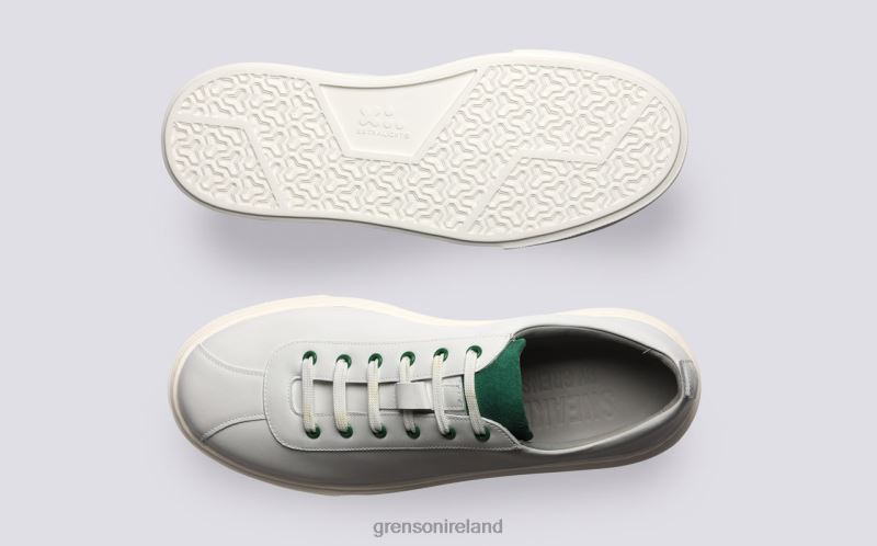 SNEAKER 30 Men Grenson TLJJ8182 White/Green Sneakers