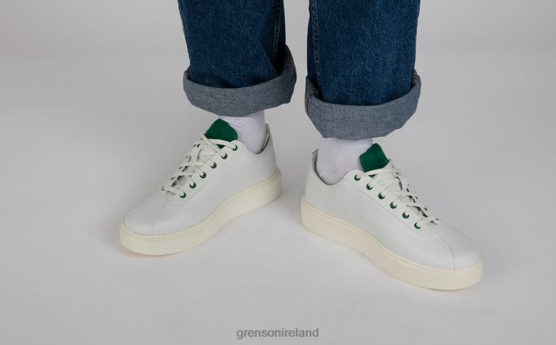 SNEAKER 30 Men Grenson TLJJ8182 White/Green Sneakers